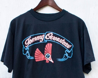 Koszulka Tommy'ego Overstreeta - duża - Koszulka z muzyką country - Koszulka z albumem VTG Country - Pojedynczy ścieg - Koszulka Schooner Bay - Obraz bąbelkowy
