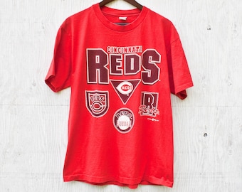 Vintage 90's Majestic Men's MLB Red White Cincinnati REDS Baseball