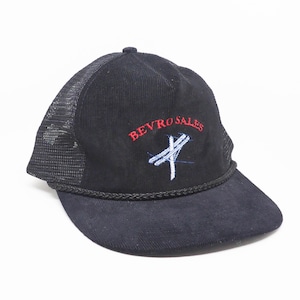 Vtg Bevro Sales Corduroy Hat - Vintage Electric Power Cap - VTG Snap Back Corduroy Baseball Cap - Adult One Size Snapback Trucker Hat