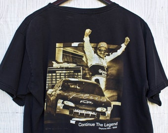 90s Daytona Racing Tshirt - Vintage Graphic Tee - Dale Earnhardt - Daytona 1998 Win - Continue The Legend - Vintage Racing Shirt
