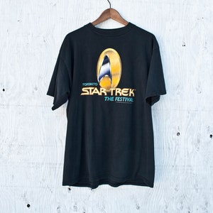 Vtg Star Trek Festival Tshirt - XL - 90s Toronto Star Trek Festival TShirt - 90s Graphic Tee - 1996 Star Trek Shirt -  The Next Generation