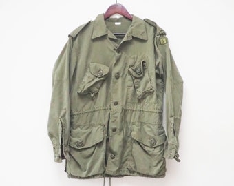 Vintage Canadian Army Jacket: 90s Olive Green Military Coat - Etsy