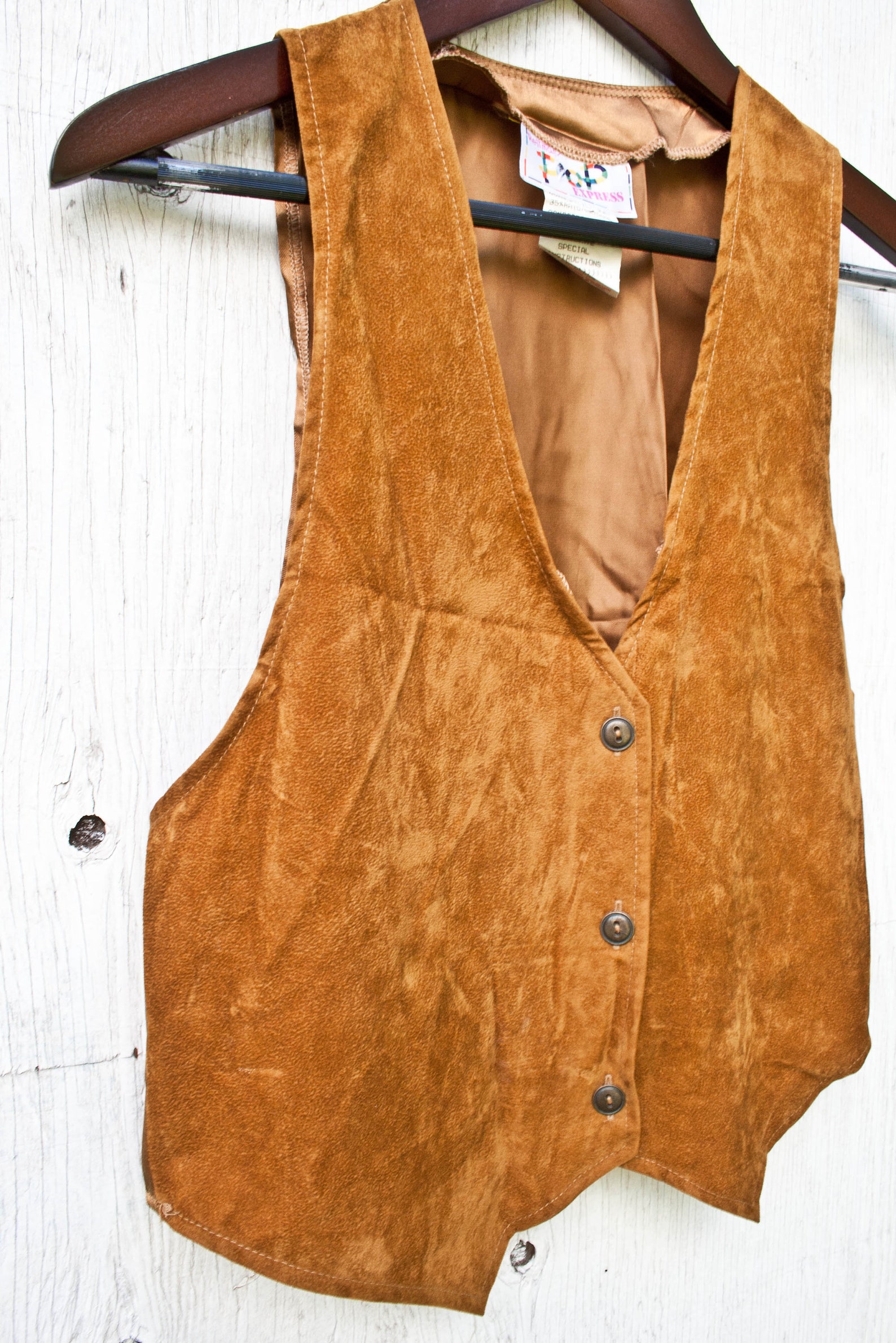 Brown Faux Suede Vest Womens Small Med Reitmans Western Etsy