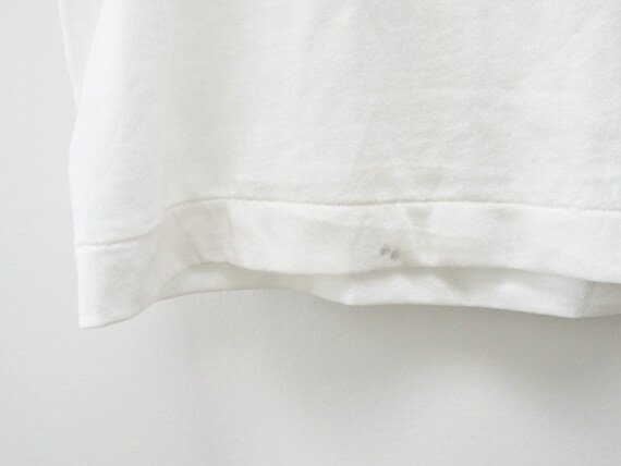 Vtg Plain White VNeck Tee - Medium - Vtg Stanfiel… - image 5