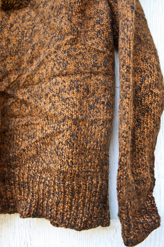 Heavy Brown Sweater - Bronze Sweater - Warm Cozy … - image 5