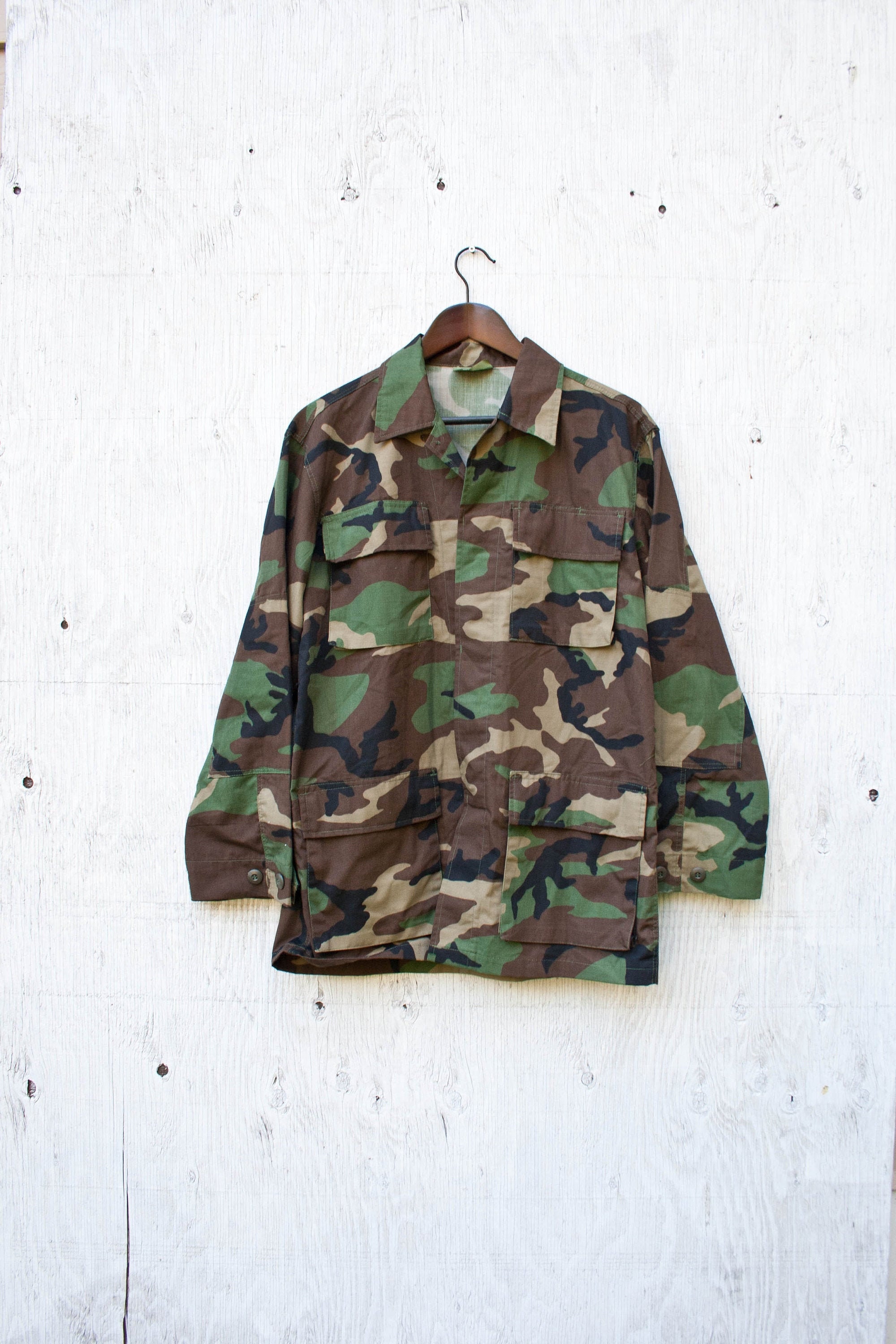 Norwegian Camo Jacket NATO Camouflage Military Surplus Vintage 90s