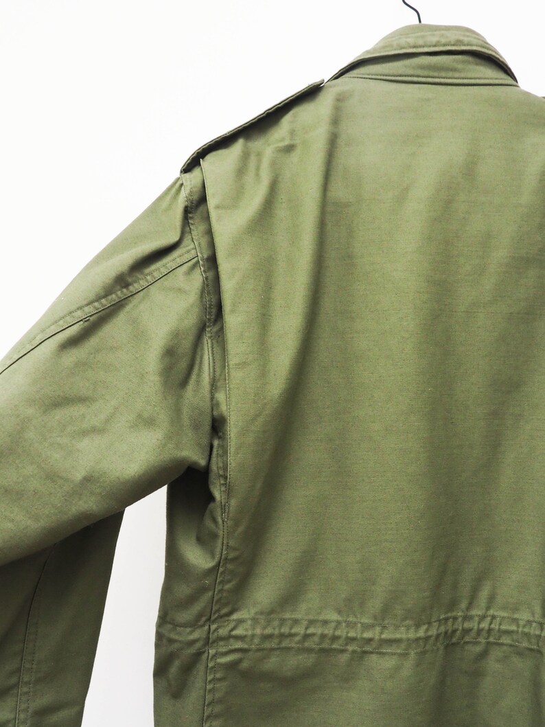 Olive Green Military Field Coat Green Army Jacket Grunge Etsy