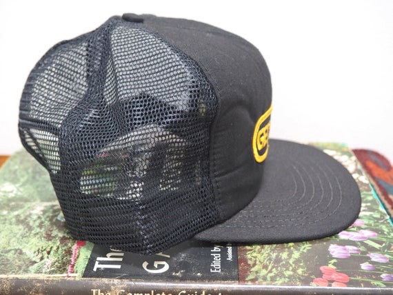 Black GET Caterpillar Hat - Vintage Snap Back Hat… - image 3