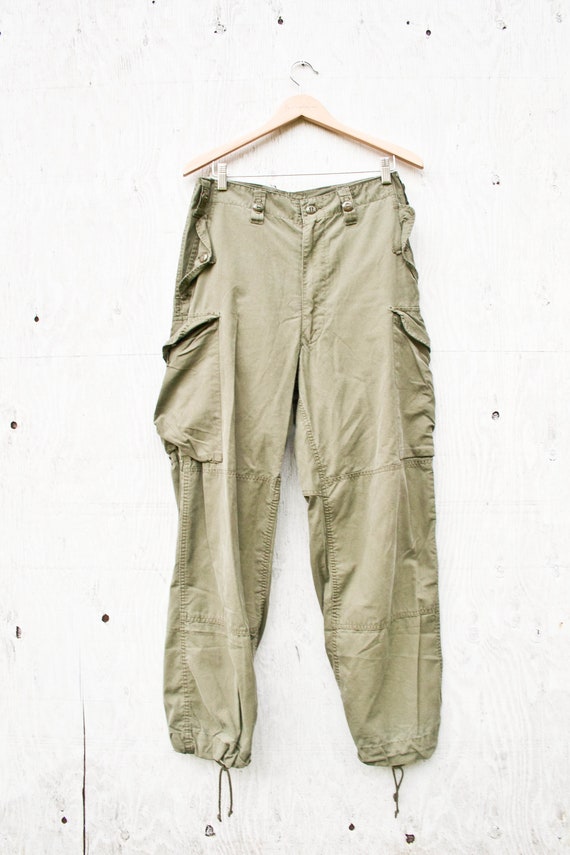 90s Olive Green Military Pants - Green Army Pants