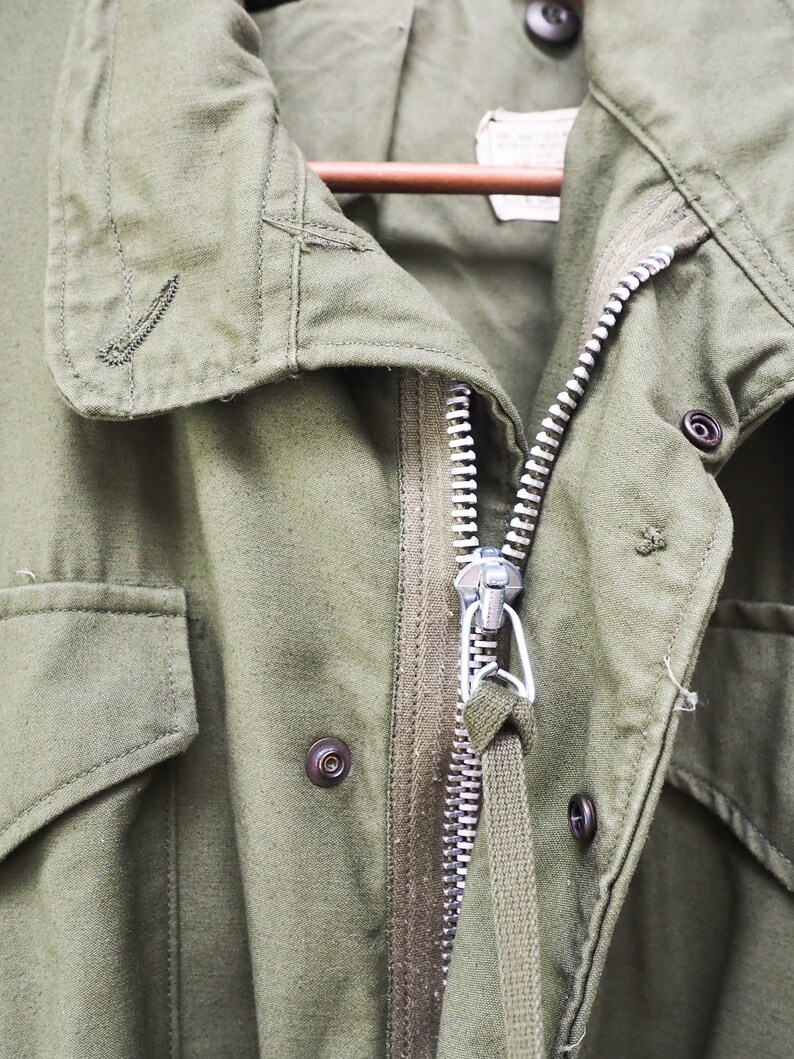 Olive Green Military Field Coat Green Army Jacket Grunge Etsy