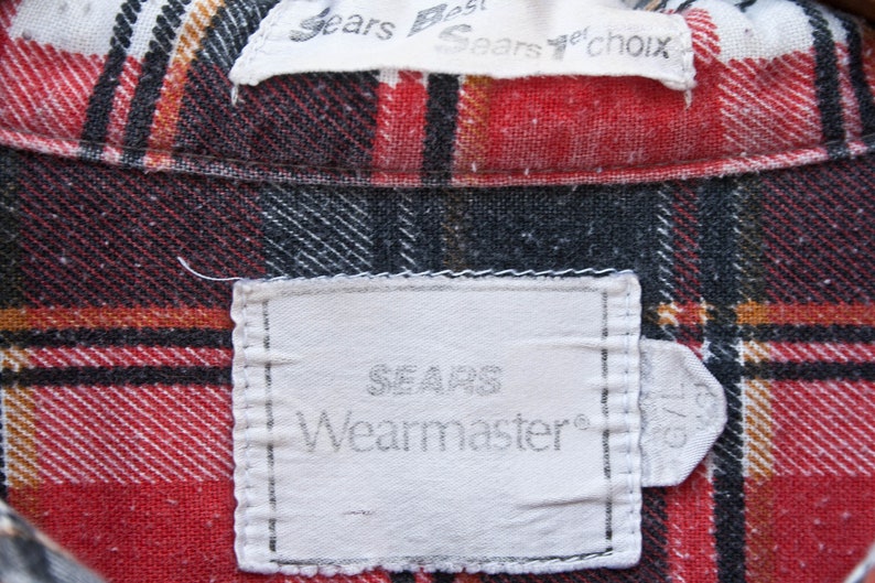 Sears Long Sleeve Shirt Large Vtg Sears Wearmaster 90s | Etsy
