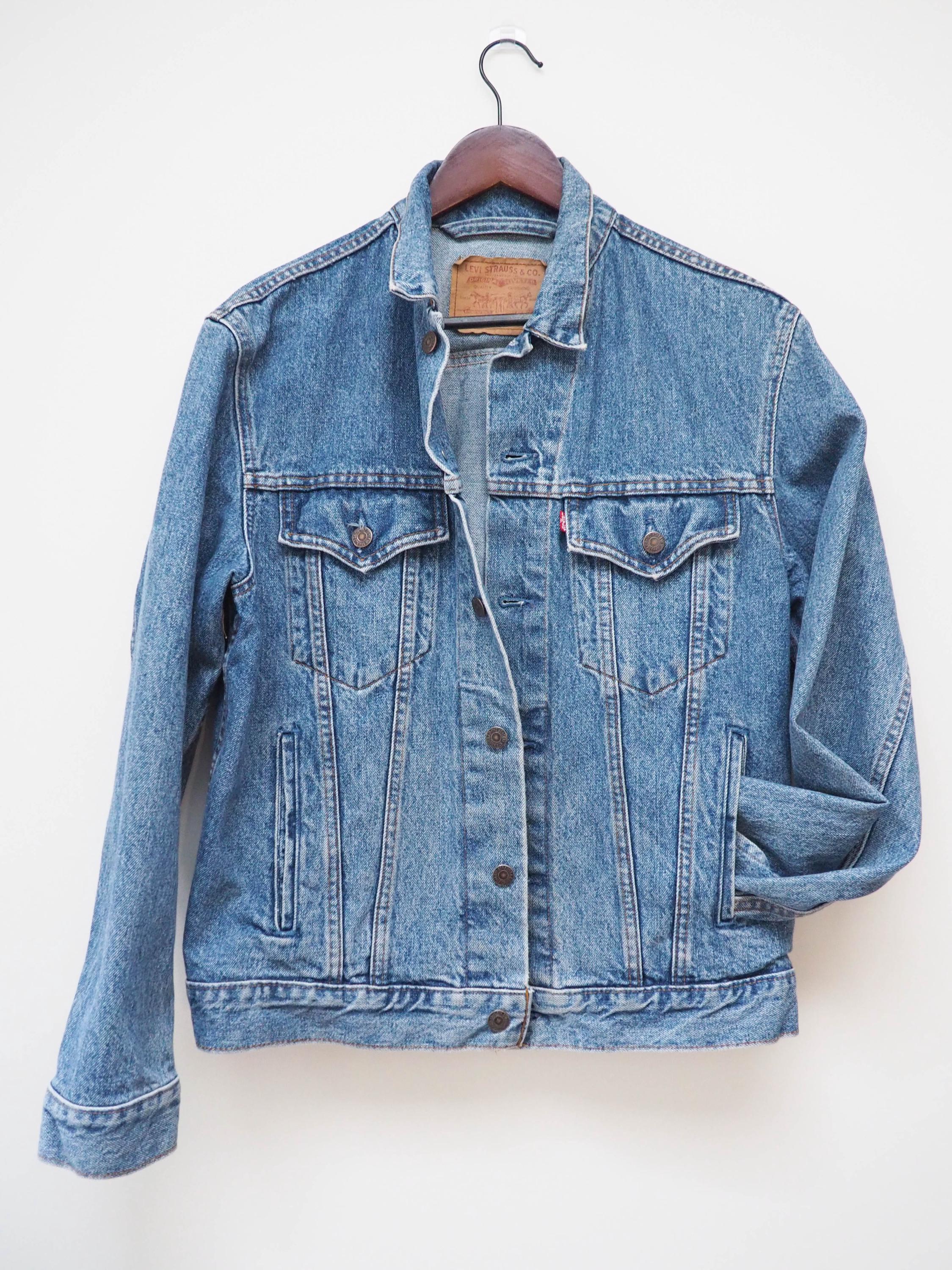 90s Levis Denim Jacket - Sz 40 - Vtg Levis Red Tab Jacket 