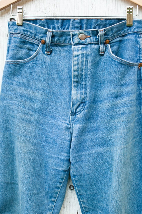 Wrangler Blue Jeans - 30 Waist - High Waist Mom J… - image 10