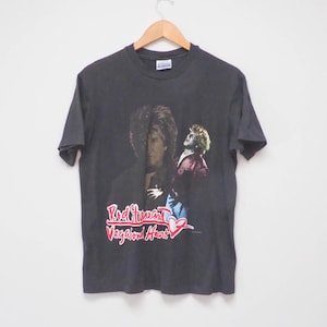 90s Rod Stewart Vagabond Heart Tour T Shirt - 1991 - Large - Vintage Rod Stewart Tour Shirt - VTG Vagabond Heart - Single Stitch