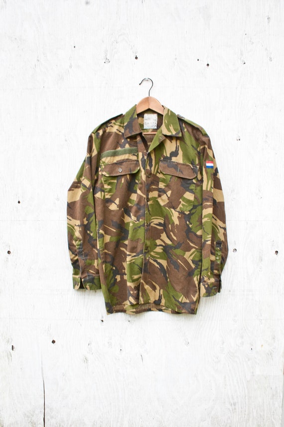90s Camo French Military Jacket - France Flag Patc
