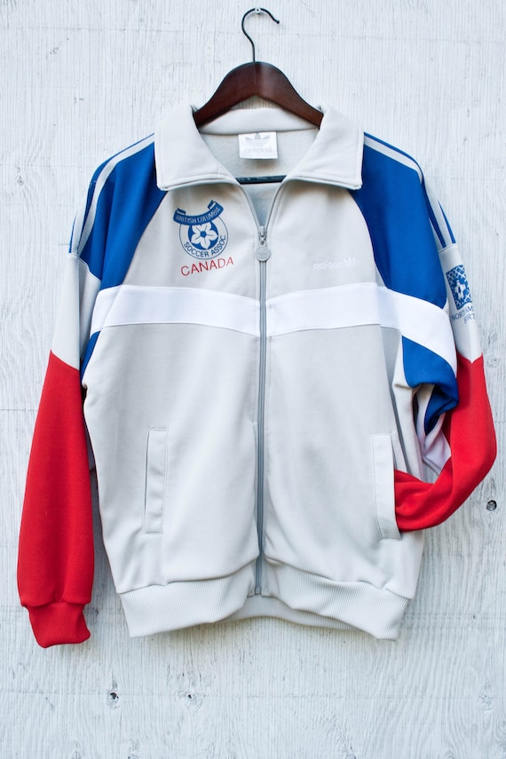 Vtg Adidas Track Jacket - Medium - BC Soccer Asso… - image 2