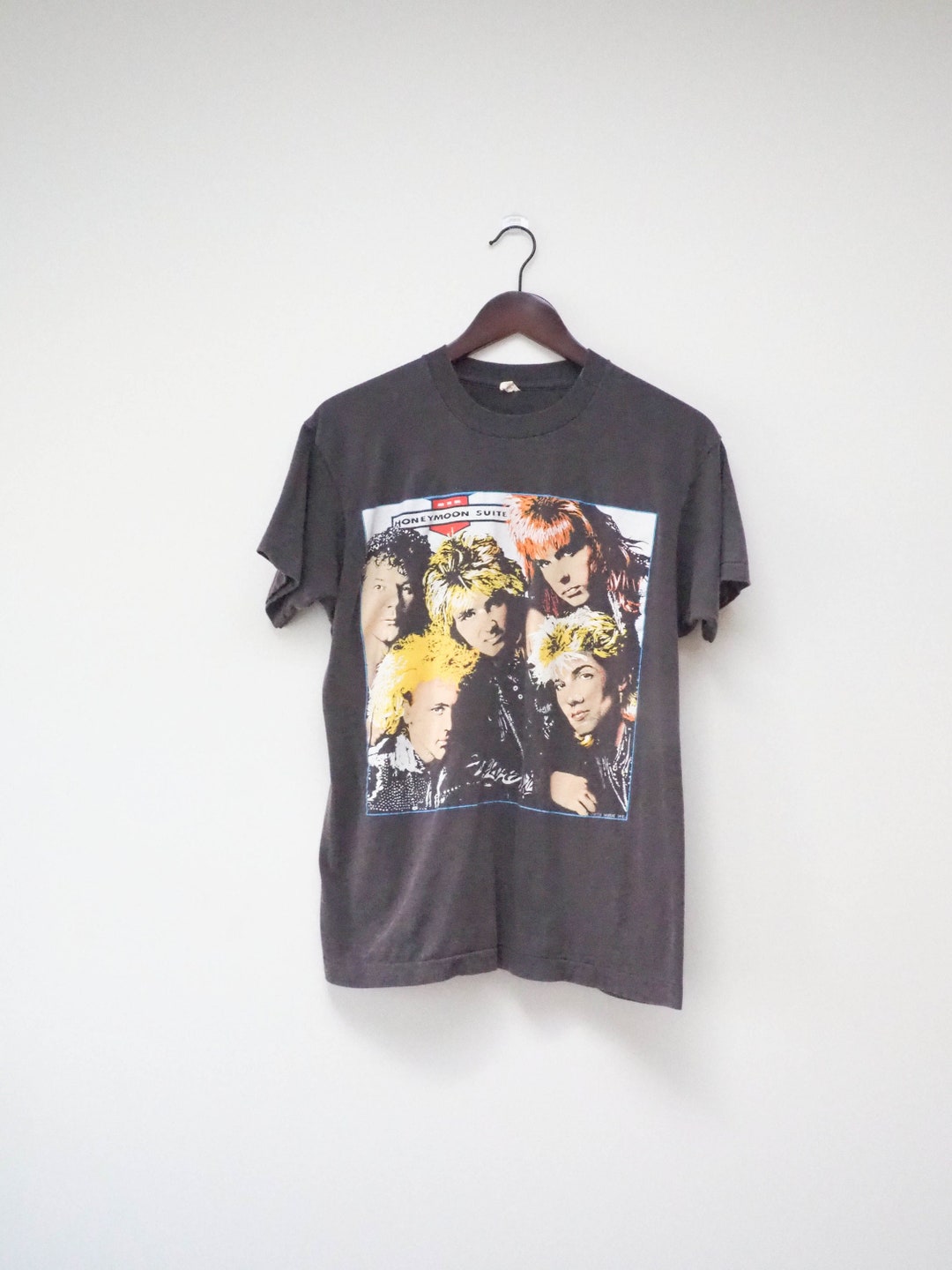 80s Honeymoon Suite Tour Tee - Racing After Midnight - Large - 1988 ...