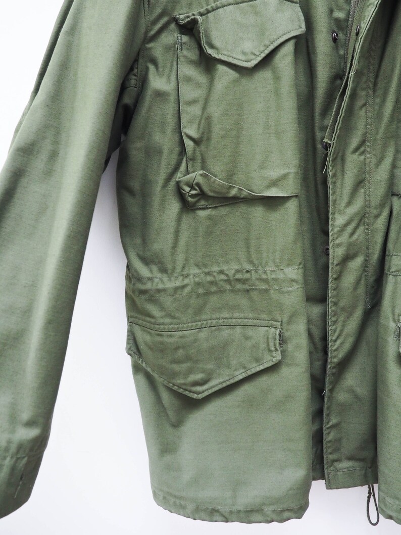 Olive Green Military Field Coat Green Army Jacket Grunge Etsy