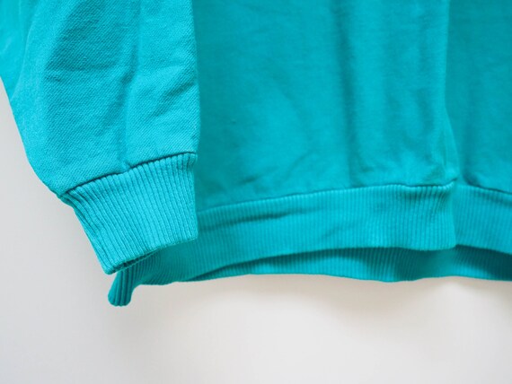 Vtg Green Cat Long Sleeve Shirt - Large - "Just I… - image 4
