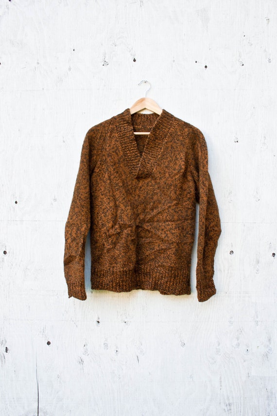 Heavy Brown Sweater - Bronze Sweater - Warm Cozy … - image 1