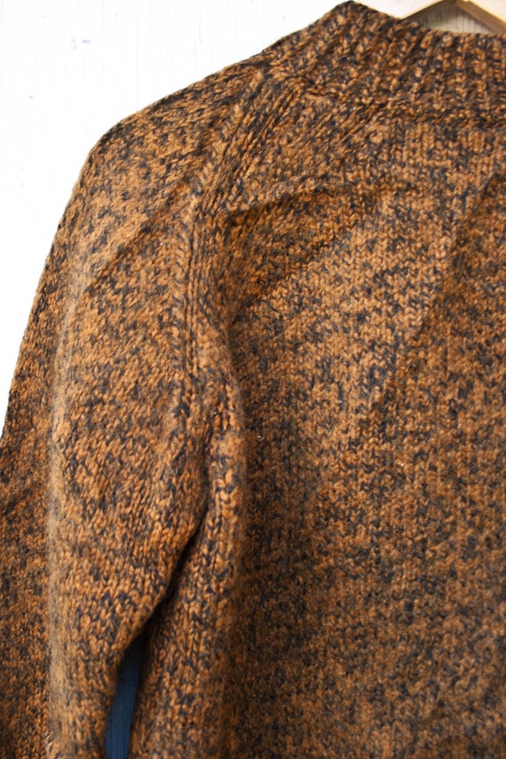 Heavy Brown Sweater - Bronze Sweater - Warm Cozy … - image 8