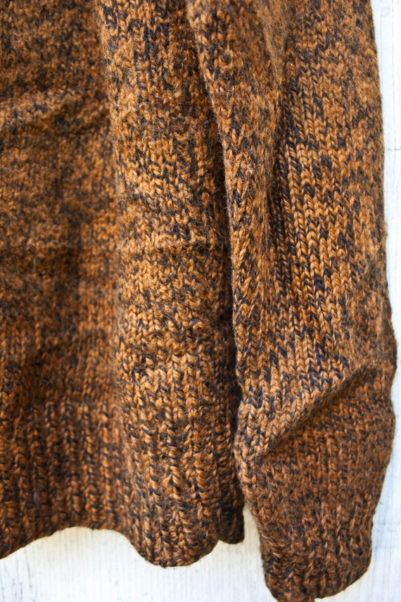 Heavy Brown Sweater - Bronze Sweater - Warm Cozy … - image 9