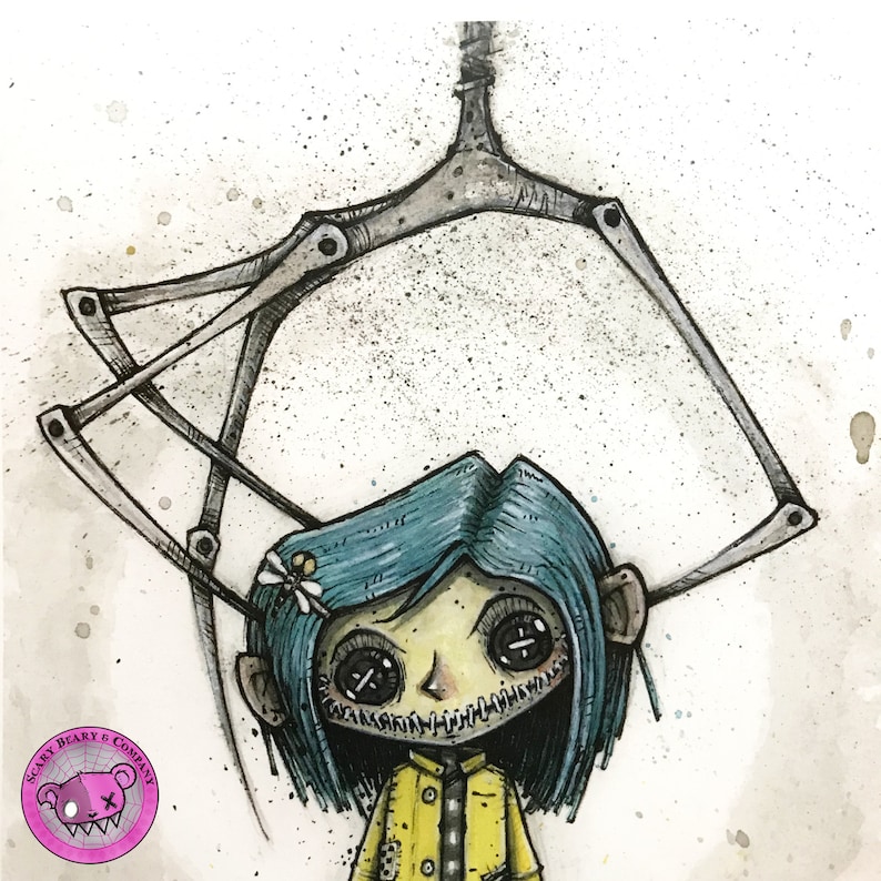 Coraline Button-eyed Doll Art Print - Etsy