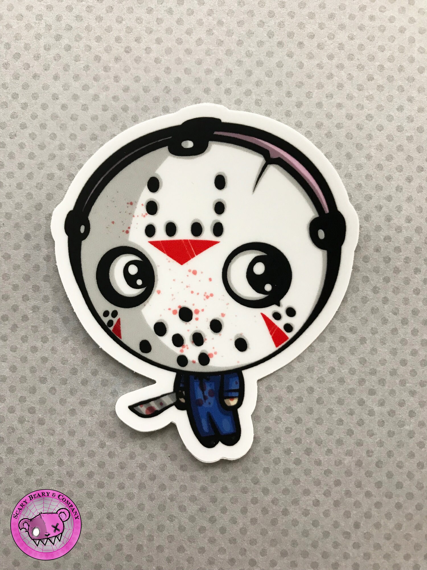 Cute Jason Vorhees - Friday the 13th - Vinyl Sticker - Etsy