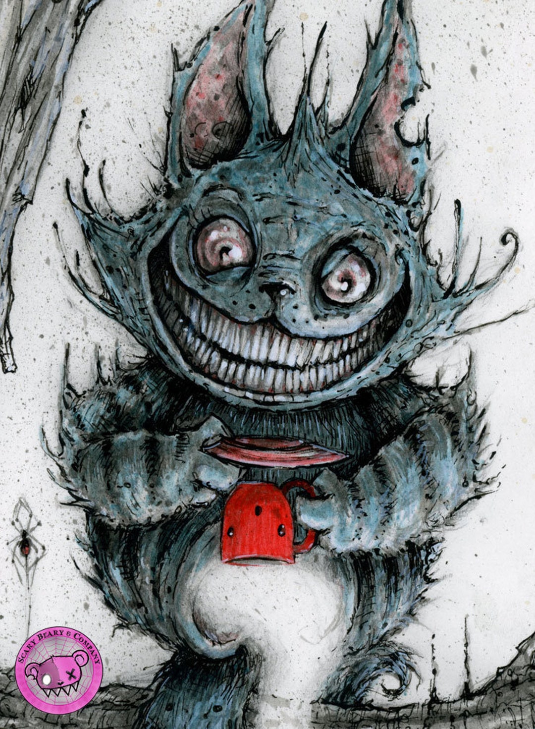 Cheshire Cat Art Print - Etsy