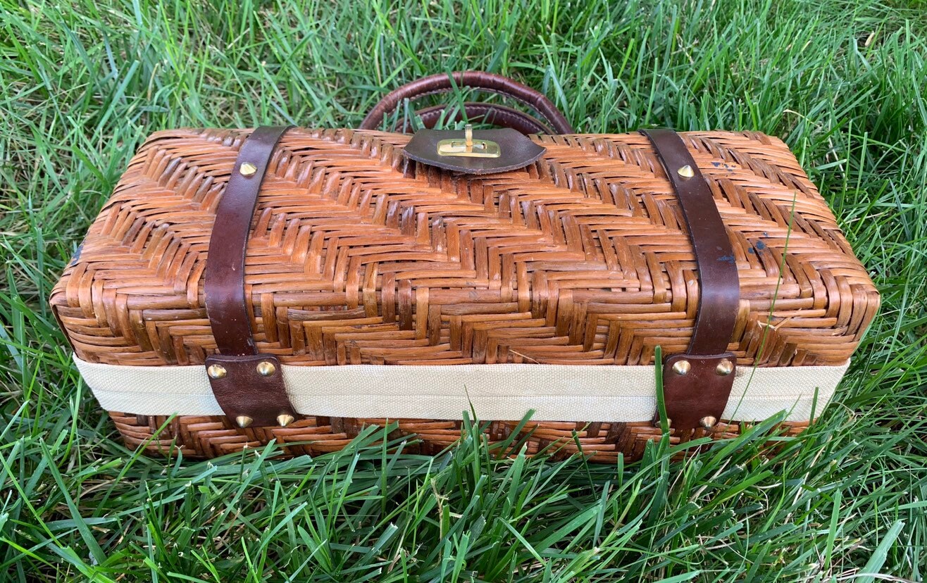 Rectangular Basket Weave Purse