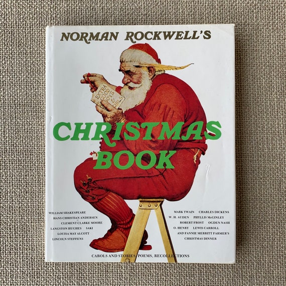 Norman Rockwell Christmas Book 1977 Thick Hardback with Original Dust Jacket