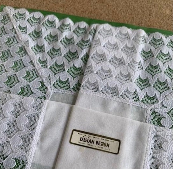 Lillian Vernon Lace Handkerchief New Old Stock (NOS) Pocket Square