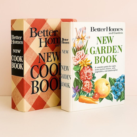 Vintage Better Homes and Gardens Book Set – 1968 Cookbook and Garden Guide