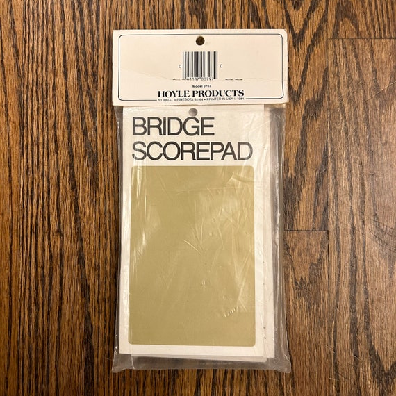 Vintage 1984 Bridge Scorepads by Hoyle - St. Paul, Minneapolis