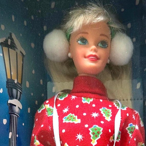 1995 Caroling Fun Barbie New in Box