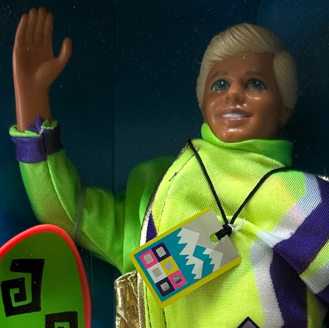 1991 Ski Fun Ken Winter Sports Barbie Boyfriend New In Box Italia