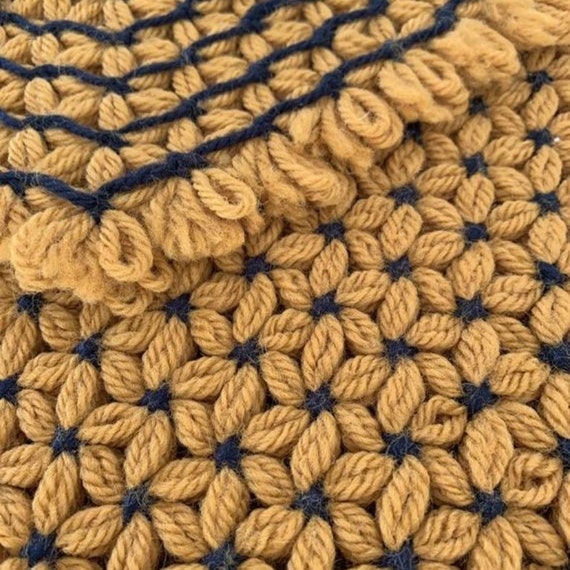 Floral Square Crochet Placemats Set of 6