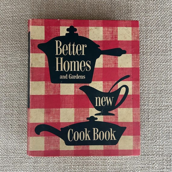 FIRST EDITION Better Homes and Gardens “New Cook Book” Vintage 1953 Cookbook Five Ring Tabbed Binder