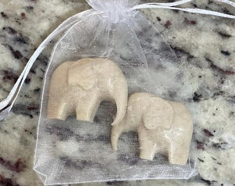 Elephant Shaped Oat Soap | Baby Shower Favors | Elephant Lovers Gift