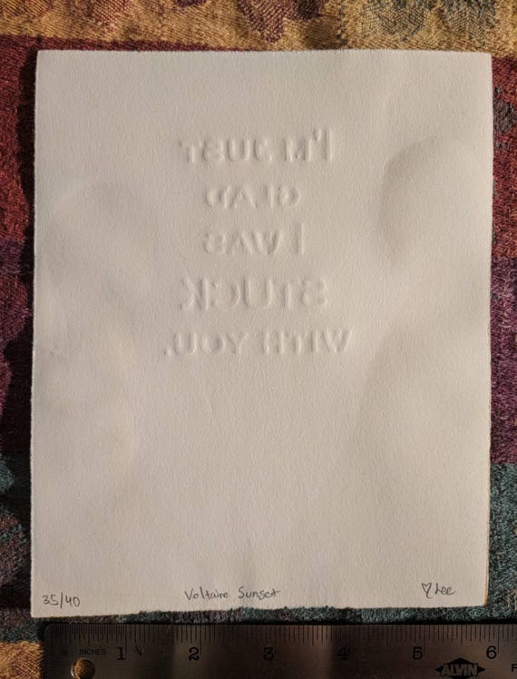 Marriage Lyrics Art Print Stuck With You Voltaire Etsy