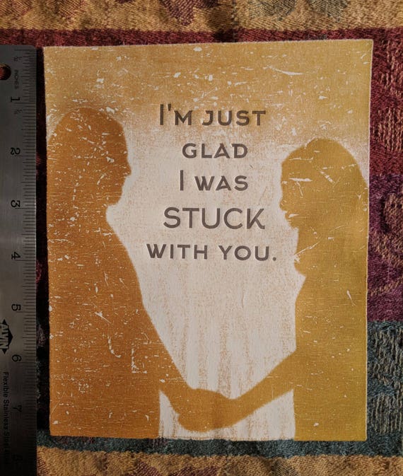 Marriage Lyrics Art Print Stuck With You Voltaire Etsy