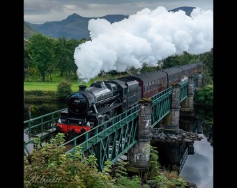 Jacobite Express, Art Prints, Steam Train, Harry Potter, Scotland, Fort Williams, Steam Engine