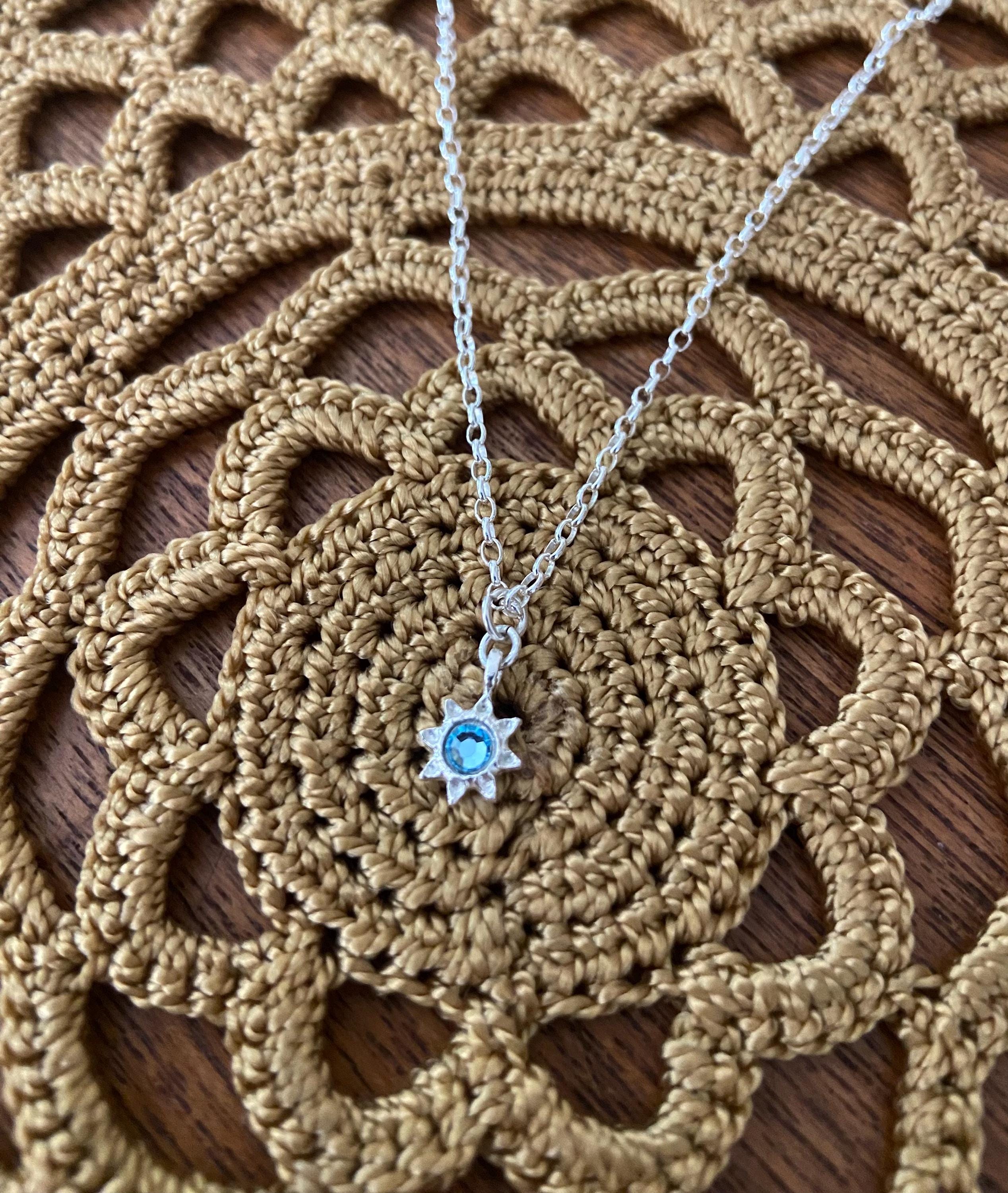 Sterling Silver Super Tiny Twitches Sun Pendant “19 Year