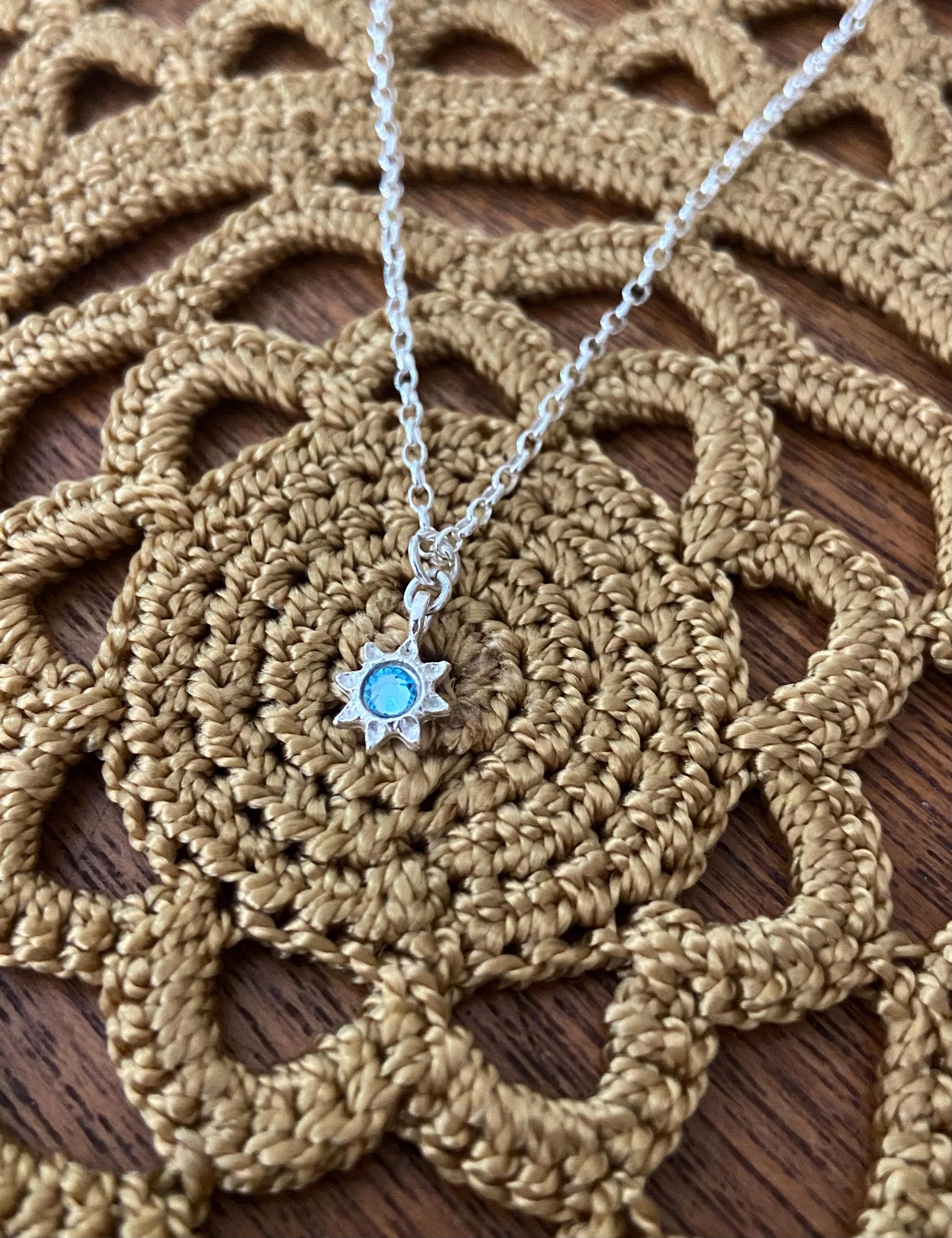 Sterling Silver Super Tiny Twitches Sun Pendant “19 Year