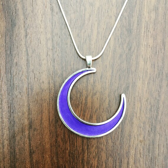 Sterling Silver Twitches Moon Pendant 