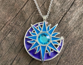 Sterling Silver -blue- Bright Finish Twitches Sun/moon