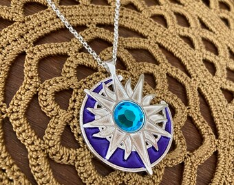 Sterling Silver Bright Finish Twitches Sun moon Pendant 15 Year