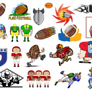 Sports Paper Stickers Around 18 to 20 Stickers per Sheet around 2&quot; size