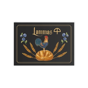 Wheel of the year. Lammas. Altar card.