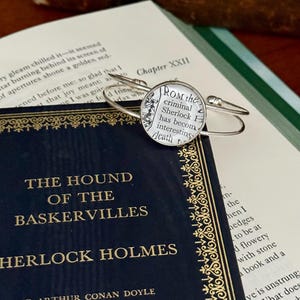 Sherlock Holmes Book Page Bracelet